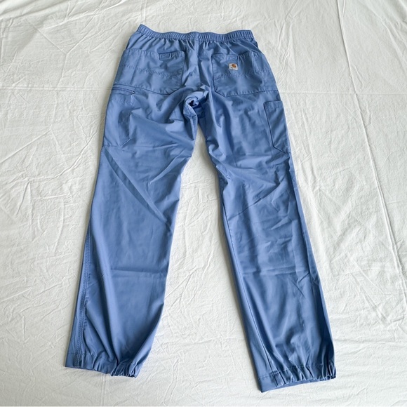 Carhartt Liberty Slim Fit Straight Leg Scrub Pants Size Small Ceil Blue - Picture 2 of 5